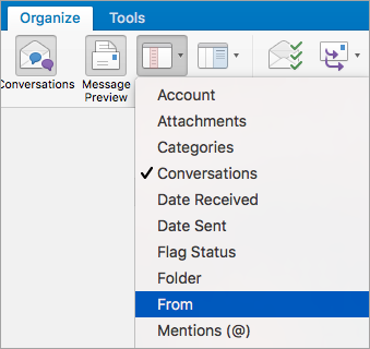 Organize Location Of Smart Folders For Outlook For Mac